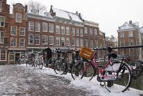 Maartensbrug Oudegracht met sneeuw - Utrecht